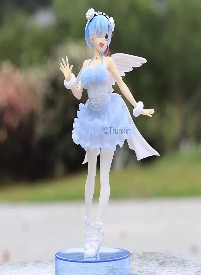Trunkin | Re Zero Starting Life in Another World Rem Figure Ram Rem Angel Model Figurine 25CM | Toy Model Doll PVC Action Figure - Image 2